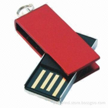 Mini Swivel USB Flash Drive with Customized Logo/Color/Package, Ideal for Promotion